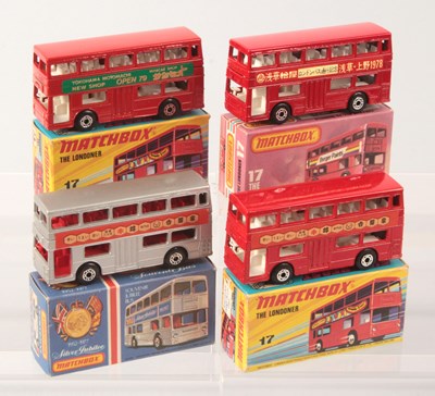 Lot 74 - Matchbox Superfast 4 x 17b Daimler Fleetline Bus JAPANESE PROMOTIONAL ISSUES