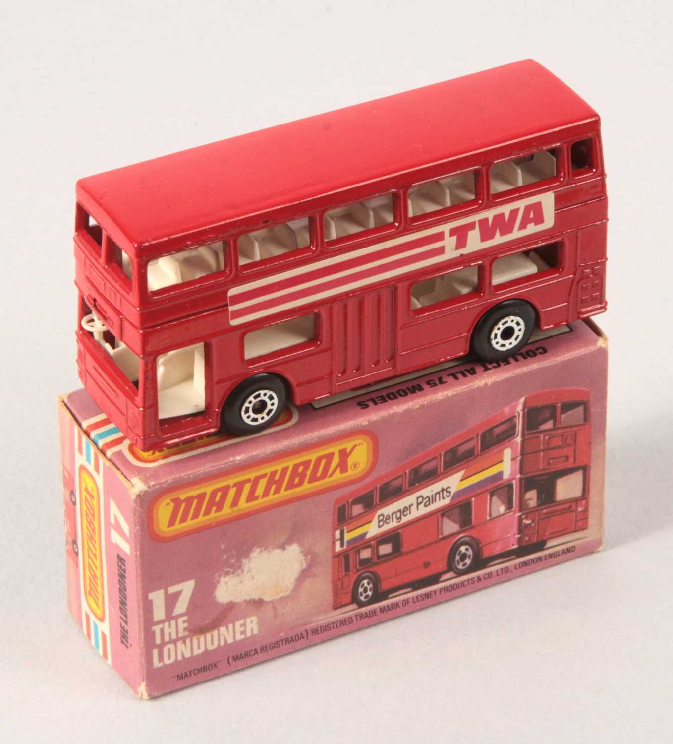 Lot 76 - Matchbox Superfast 17b Daimler Fleetline Bus "TWA"