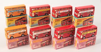 Lot 79 - Matchbox Superfast 8 x 17b Daimler Fleetline Bus Code 3 Issues