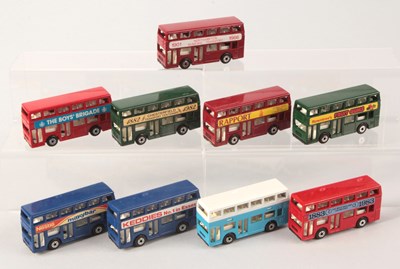 Lot 81 - Matchbox Superfast 9 x 17c Leyland Titan Bus VARIATIONS