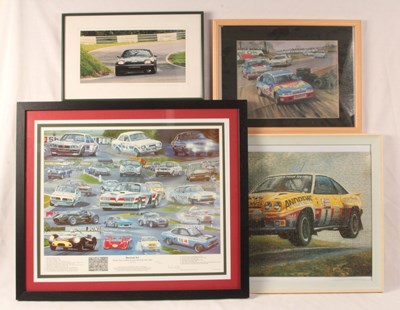 Lot 284 - Rally & Motorsport Prints, Posters & Collector Cards - Mixed Group.