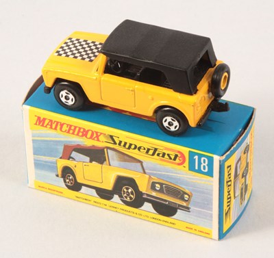 Lot 87 - Matchbox Superfast 18a Field Car Twin Pack Issue DARK YELLOW BODY + BLACK ROOF