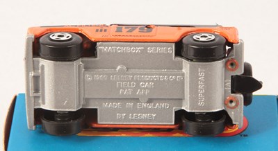 Lot 90 - Matchbox Superfast 18a Field Car Bushwacker Issue BLACK ROOF + SILVER PAINTED BASE