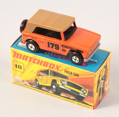 Lot 92 - Matchbox Superfast 18a Field Car Bushwacker US Issue TAN ROOF + SILVER PAINTED BASE