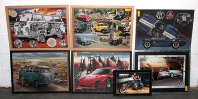 Lot 298 - Motoring & Other prints, posters & jigsaws.