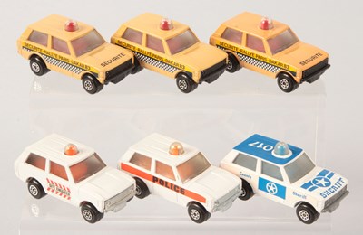 Lot 107 - Matchbox Superfast 6 x 20b Range Rover Police Patrol VARIATIONS