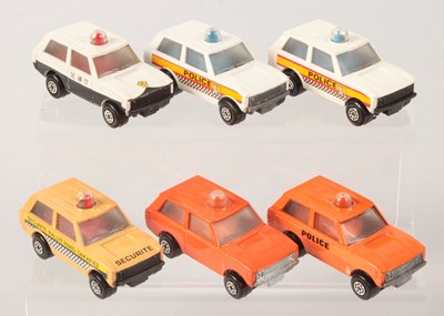 Lot 108 - Matchbox Superfast 6 x 20b Range Rover Police Patrol VARIATIONS