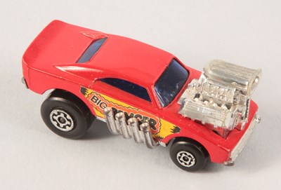 Lot 128 - Matchbox Superfast 26b Big Banger Dragster FITTED WITH 48b PI-EYED PIPER BARE METAL BASE