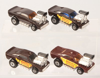 Lot 129 - Matchbox Superfast 4 x 26b Big Banger Dragster Roman Numeral Issue VARIATIONS