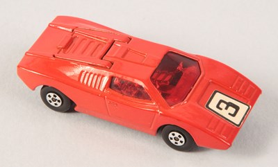 Lot 138 - Matchbox Superfast 27b Lamborghini Countach RARE BURNT ORANGE BODY + RED WINDOWS + MATT BLACK BASE
