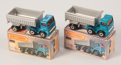 Lot 154 - Matchbox Superfast 2 x 30d Leyland Articulated Truck BOTH WITHOUT LEYLAND CAST + DARK AMBER WINDOWS