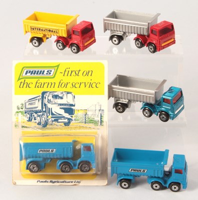 Lot 155 - Matchbox Superfast 5 x 30d Leyland Articulated Truck VARIATIONS INCLUDING PAULS PROMOTIONAL ISSUES