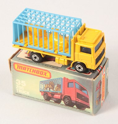 Lot 176 - Matchbox Superfast 35c Volvo Zoo Truck WITH YELLOW BODY