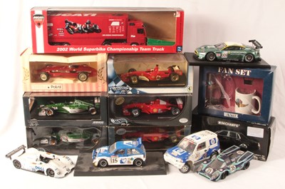 Lot 306 - Hot Wheels, Minichamps & Others. Mixed Group of 1/18th Race & Rally Cars.