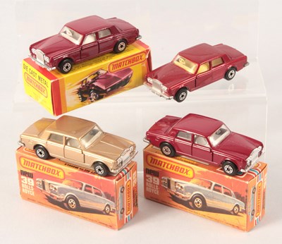 Lot 190 - Matchbox Superfast 4 x 39b Rolls Royce Silver Shadow VARIATIONS