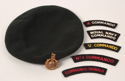 Lot 505 - Royal Marine Commando Green Beret Interest