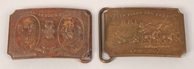Lot 510 - Tiffany New York - Wells Fargo Brass Belt Buckles