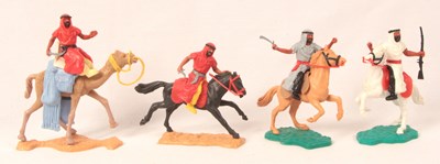 Lot 528 - Timpo "Swoppets" - Series 19/0.50ST - Camel Mounted / Horse Mounted Arabs