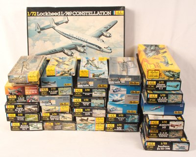Lot 555 - Heller & Heller Humbrol - Mainly 1960`s / 70`s / 80`s Issue 1/72nd Scale Plastic Aircraft Kits