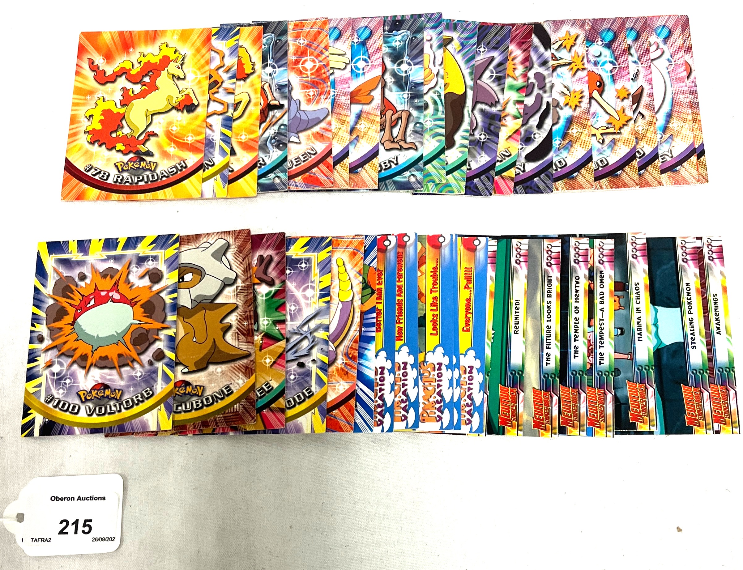 Topps Animation Lot 215 - Pokémon Topps TV Animation Edition Series 1