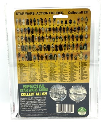 Lot 142 - Kenner Star Wars vintage Power of the Force Lumat 3 3/4" figure, UKG Graded Y80%