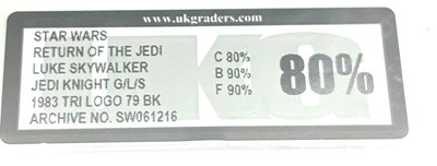 Lot 147 - Palitoy Star Wars vintage Tri-Logo Luke Skywalker Jedi Knight 3 3/4" figure, UKG Graded 80%