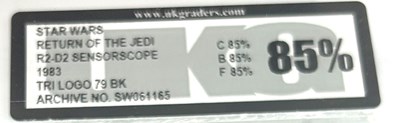 Lot 149 - Palitoy Star Wars vintage Tri-Logo R2-D2 Sensorscope 3 3/4" figure, UKG Graded 85%