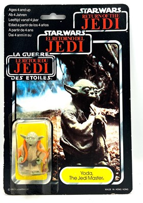 Lot 185 - Palitoy Star Wars vintage Tri-Logo Yoda (orange snake) 3 3/4" figure