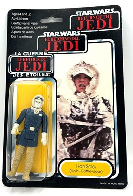 Lot 186 - Palitoy Star Wars vintage Tri-Logo Han Solo Hoth 3 3/4" figure WEAPON ERROR