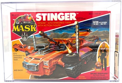 Lot 213 - Kenner MASK vintage Stinger vehicle AFA Graded 80 NM