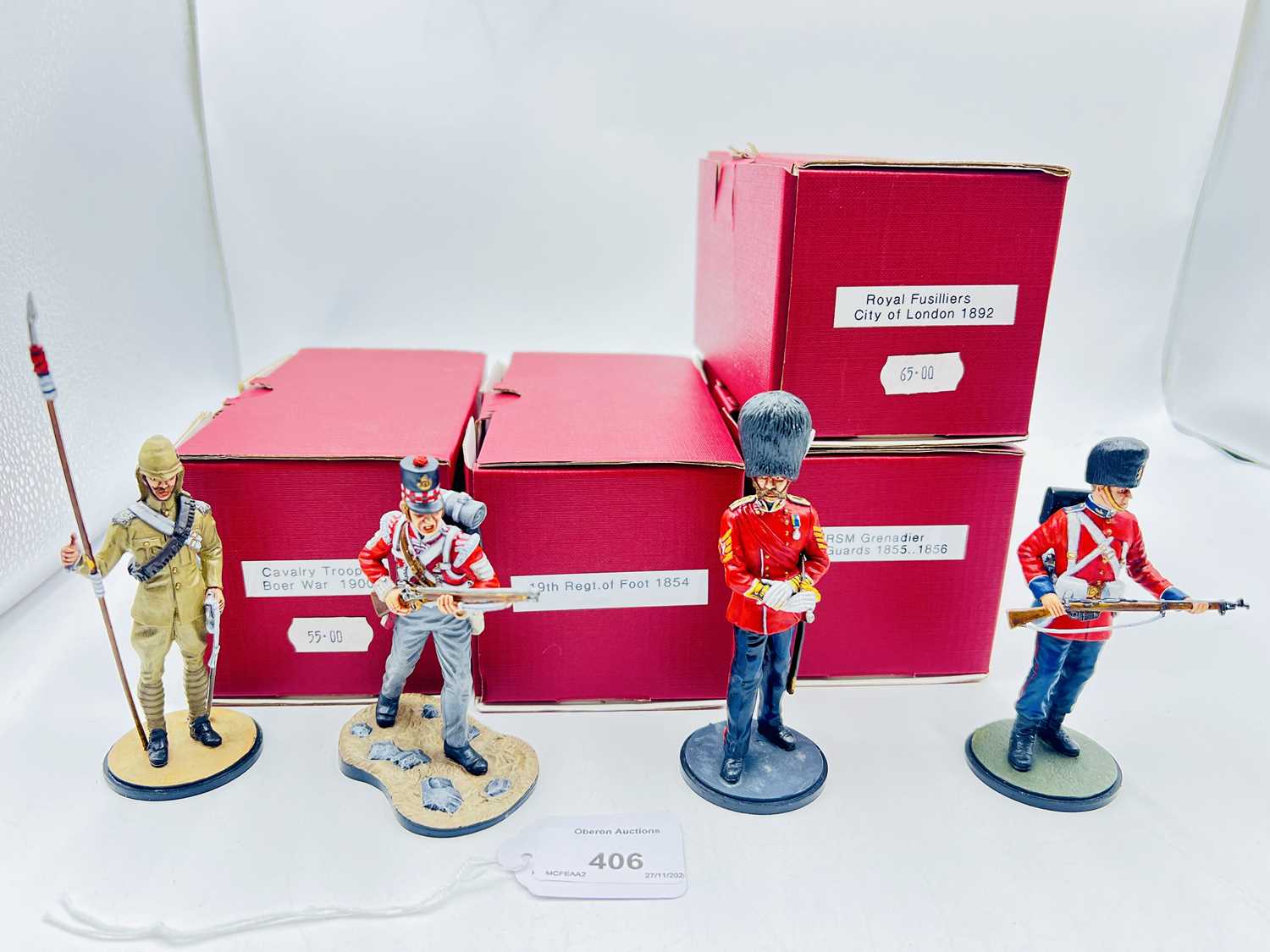 Lot 406 - The British Toy Soldier Company - [Rose & Tradition Castings] 90mm Scale Collectors Series