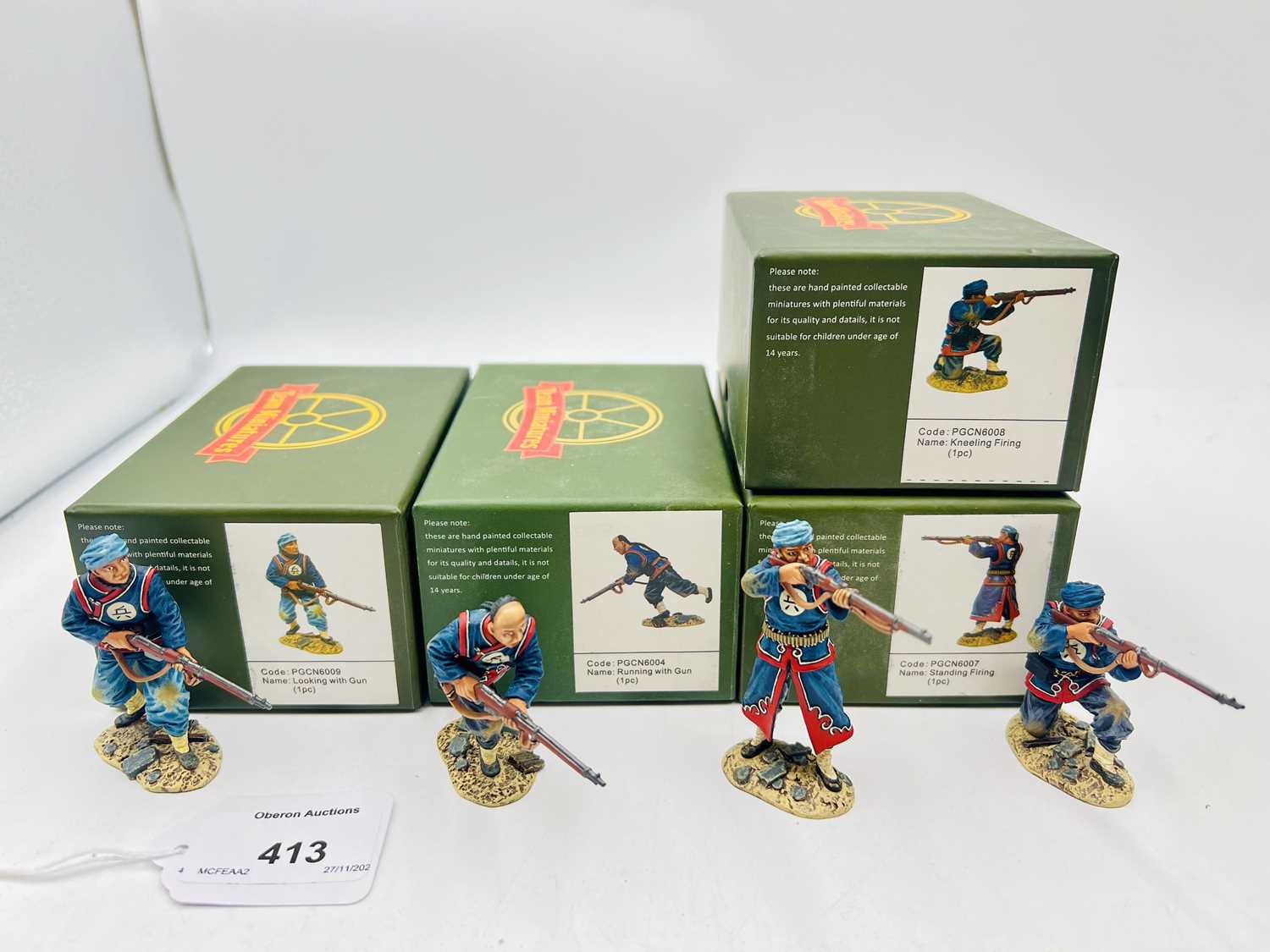Figurine Team Miniatures – Pékin 1900 – Officer (A) – Échelle 1/32 (60mm) – Plomb Peint