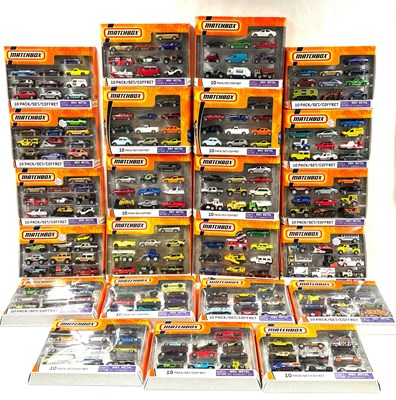 Lot 1 - Matchbox Die-Cast Modern Issue 10 Pack sets x 23 MIB (SEE PICTURES)