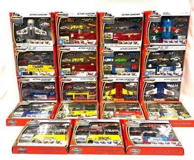 Lot 14 - Matchbox Modern Issue Diecast Action Launcher multi vehicle sets x 19 MIB (SEE PICTURES)