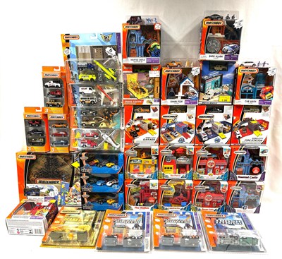 Lot 26 - Large quantity of Matchbox Modern Issue Die-cast Play-sets and Multi Vehicles packs MIB SEE PICTURES