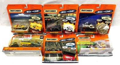 Lot 28 - Matchbox Real Talkin packs x 4 & Adventure packs x 2 MIP SEE PICTURES