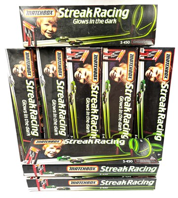 Lot 30 - Matchbox Streak Racing sets x 8 MIB