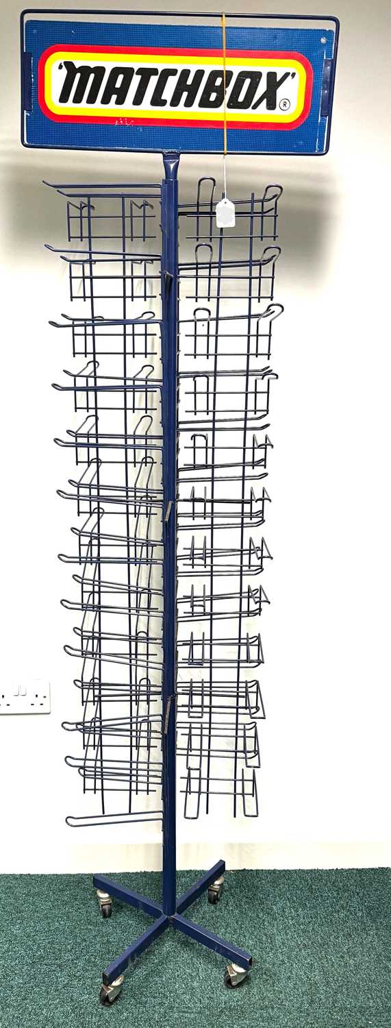 Lot 36 - Matchbox Store Display Rack with Header Card,