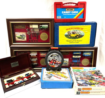 Lot 40 - Large quantity of Matchbox Framed Model sets, Carry Cases, Display units and Jigsaws