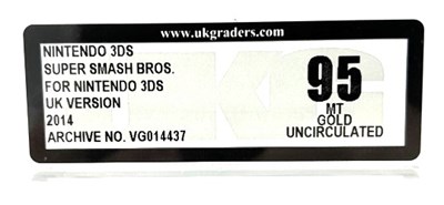 Lot 55 - Nintendo 3DS Super Smash Bros. For Nintendo 3DS UK Version 2014 - UKG Graded 95 Mint Gold Uncirculated