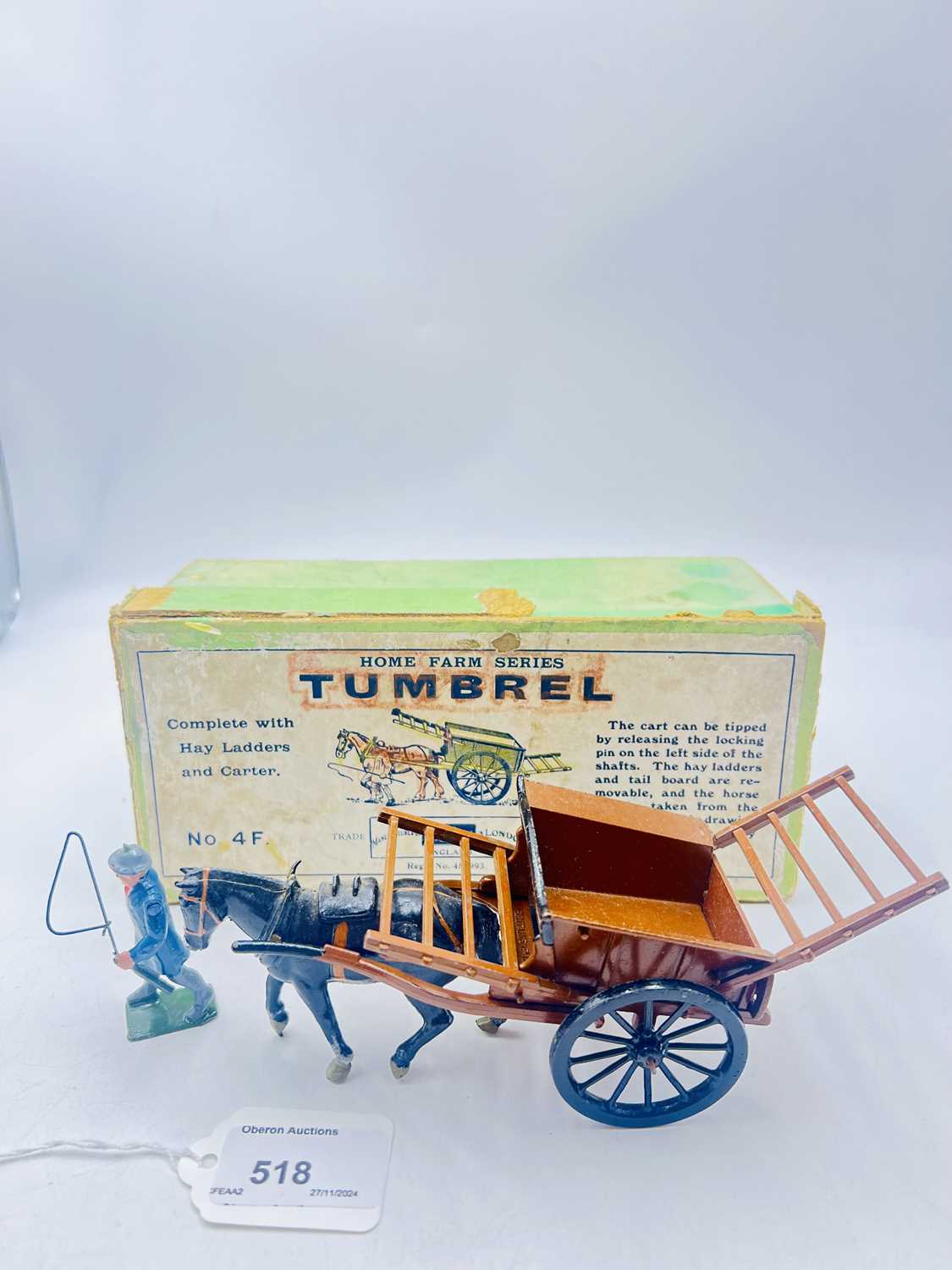 Lot 518 - Britains - Set 4F - Tumbrel Cart [Early Post