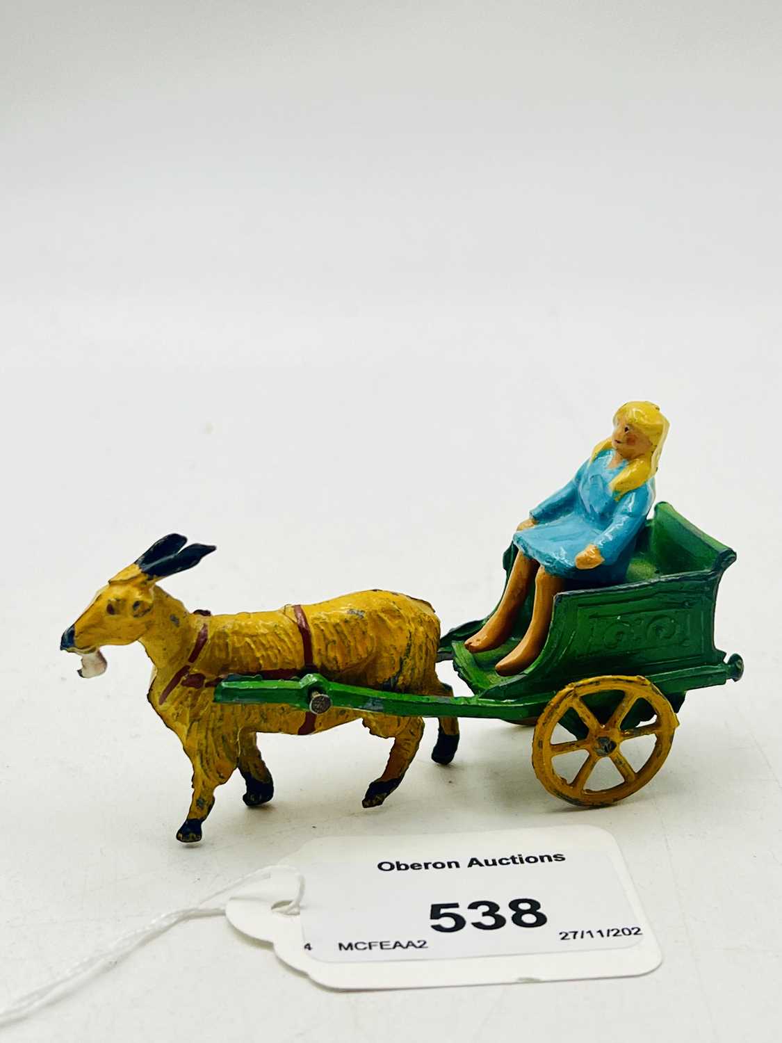 Lot 538 - Charbens - Girl Riding in Goat Cart Set