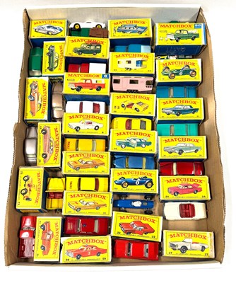 Lot 43 - Matchbox Regular Wheels Group of Mid to Late 1960's Issue Mostly Cars