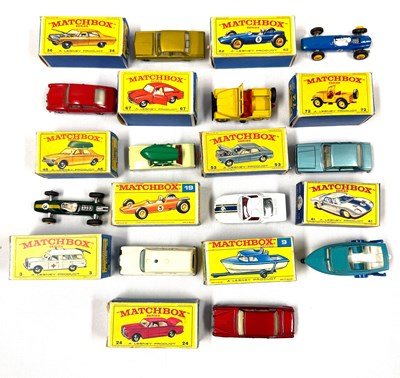 Lot 58 - Matchbox Regular Wheels Group of Mid to Late 1960's Issue Cars & Trailers