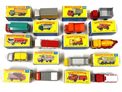 Lot 61 - Matchbox Regular Wheels Group of Mid to Late 1960's Issue Commercial Vehicles