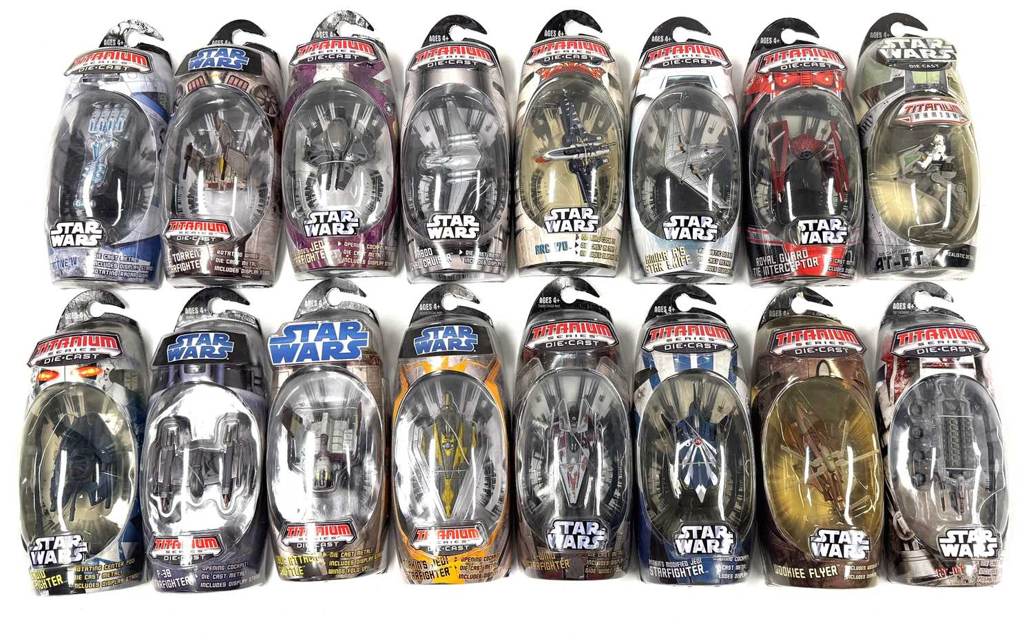 Lot 146 - Hasbro Star Wars Titanium Series Die-cast Vehicles x 16 MISP
