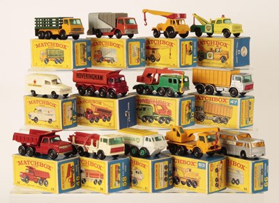 Lot 62 - Matchbox Regular Wheels Group of Mid-Late 1960's Issue Commercial Vehicles