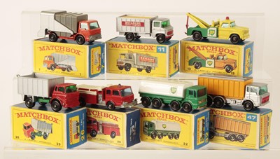 Lot 65 - Matchbox Regular Wheels Group of Late 1960's Issue Commercial Vehicles