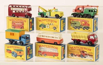 Lot 66 - Matchbox Regular Wheels Group of Mid 1960's Issue Commercial & Public Service Vehicles