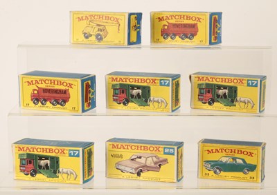 Lot 73 - Matchbox Regular Wheels Group of Original Empty Boxes.